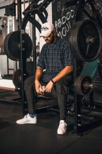 a man standing in front of a truck